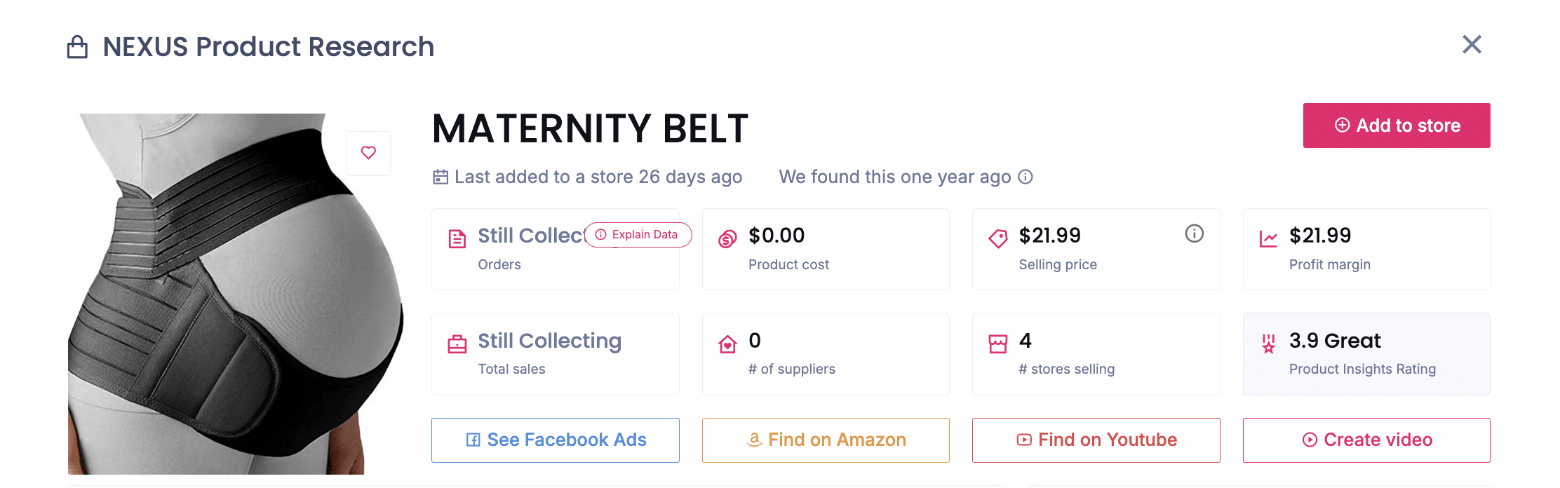 UltraSupport Maternity Support Belt